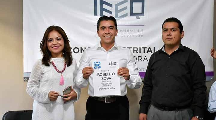 Registra Roberto Sosa su candidatura a la presidencia municipal de Corregidora