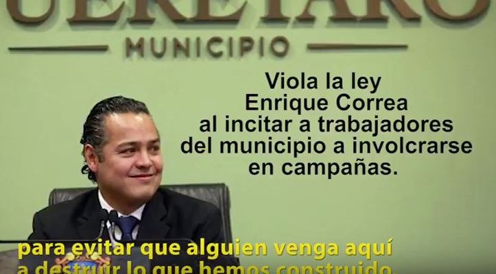 Alcalde de Querétaro incita a trabajadores municipales a participar en campañas