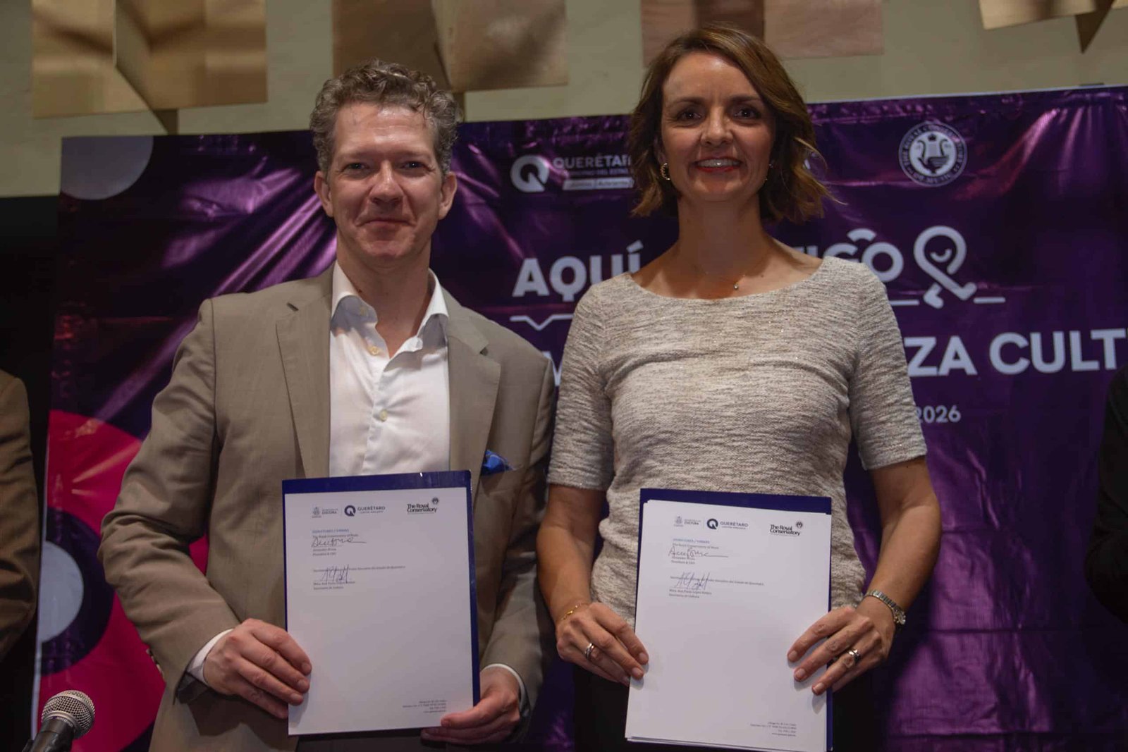 Secult firma convenio de colaboración con institución de música canadiense