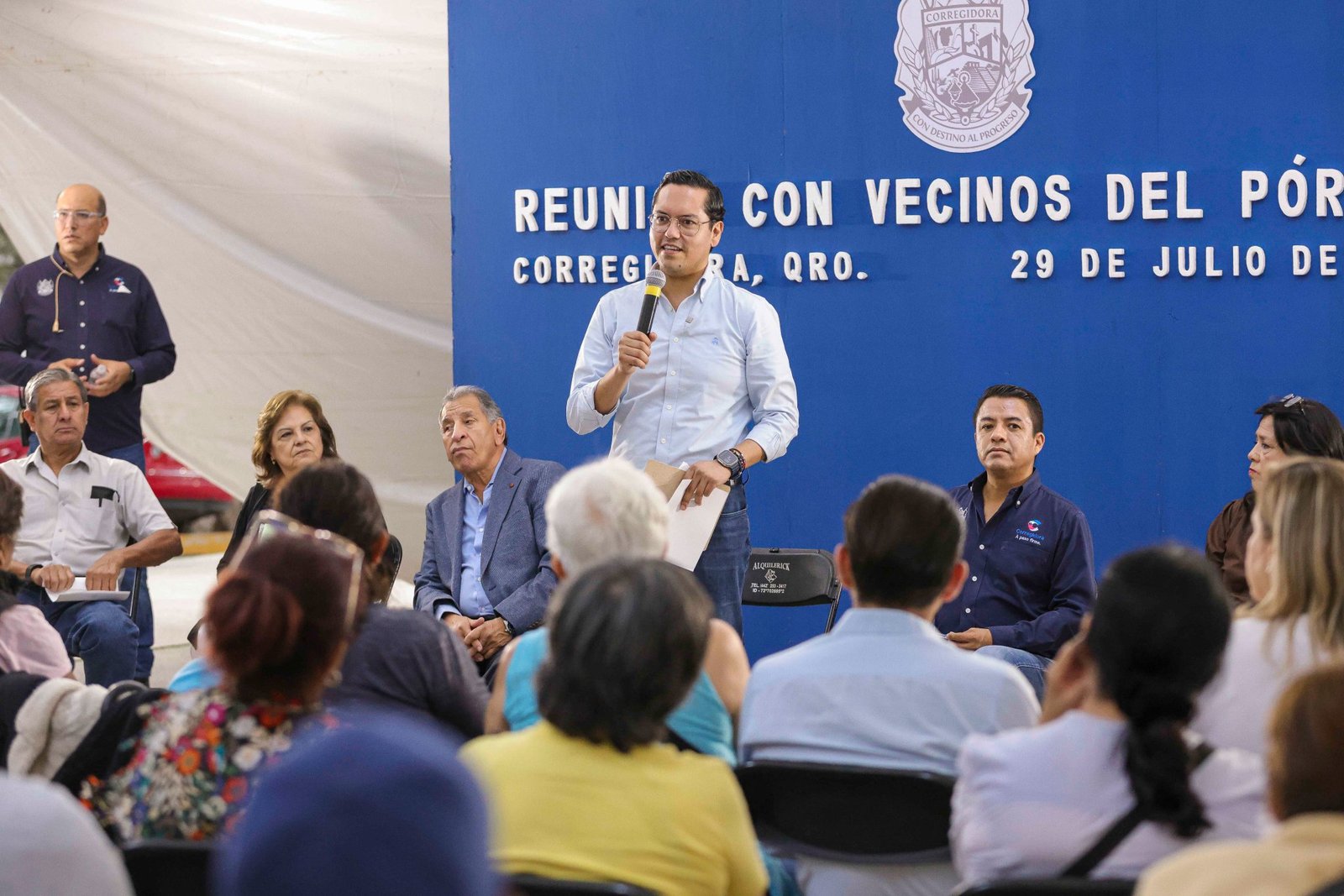Se reúne Chepe Guerrero con vecinos de El Pórtico y colonias aledañas