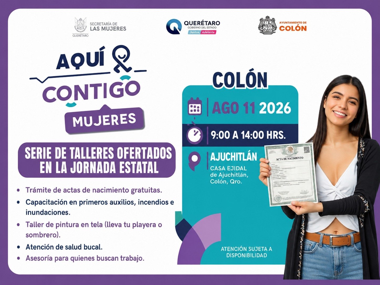 Mujeres de Colón tendrán acceso a capacitación y asesoría laboral
