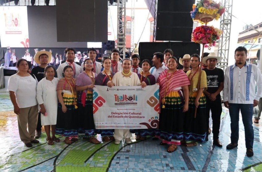 Portadores de tradición llevan cultura queretana al Festival Nacional de Tlajtoli