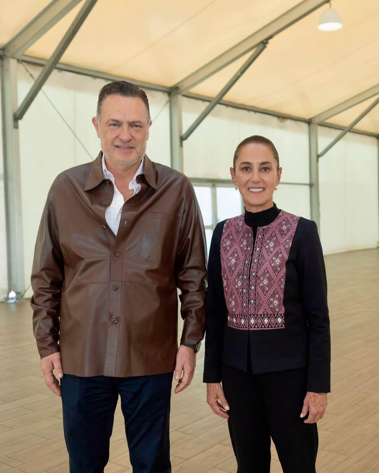 Recibe el gobernador Kuri a la presidenta Sheinbaum en su visita a Querétaro.