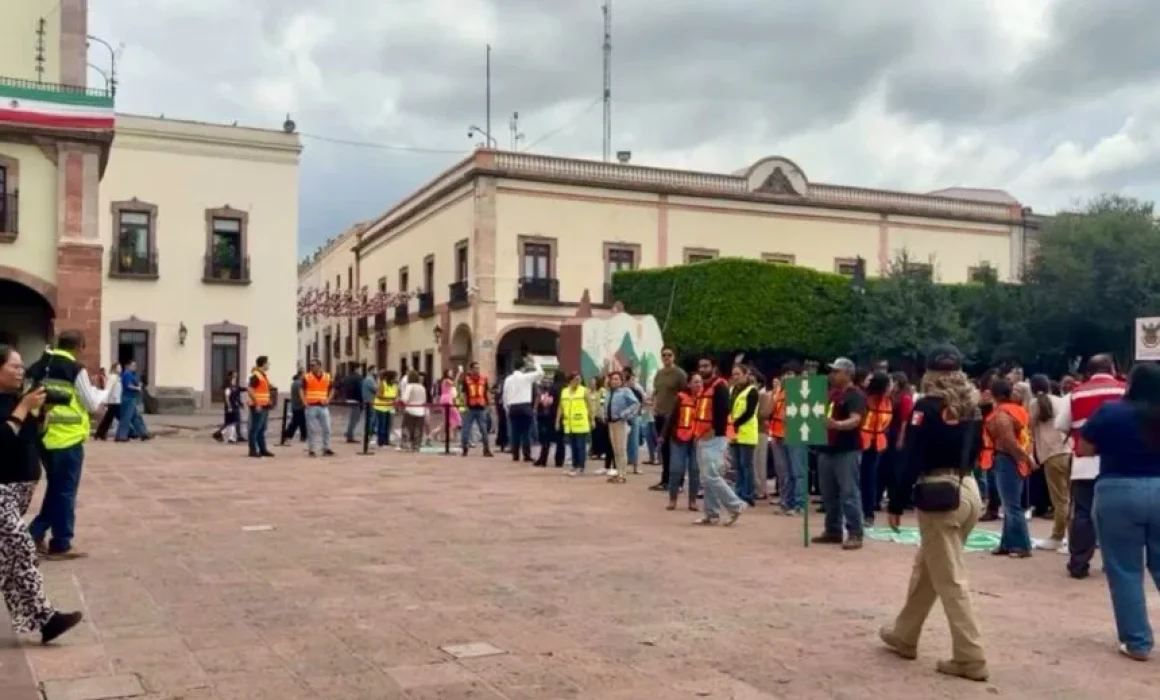 Querétaro fortalece la prevención con simulacros en edificios públicos